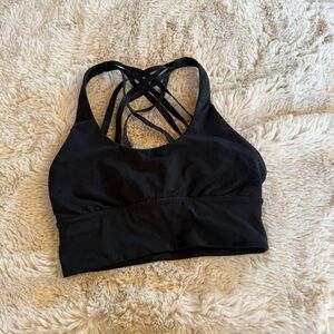 Lululemon black sports bra size 4
